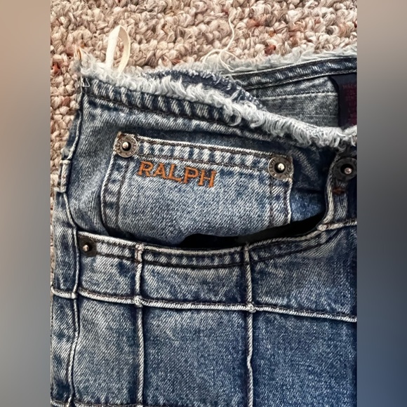 Patchwork Ralph Lauren jeans, size 6 fits like a XXS or XS super rare - Picture 4 of 5